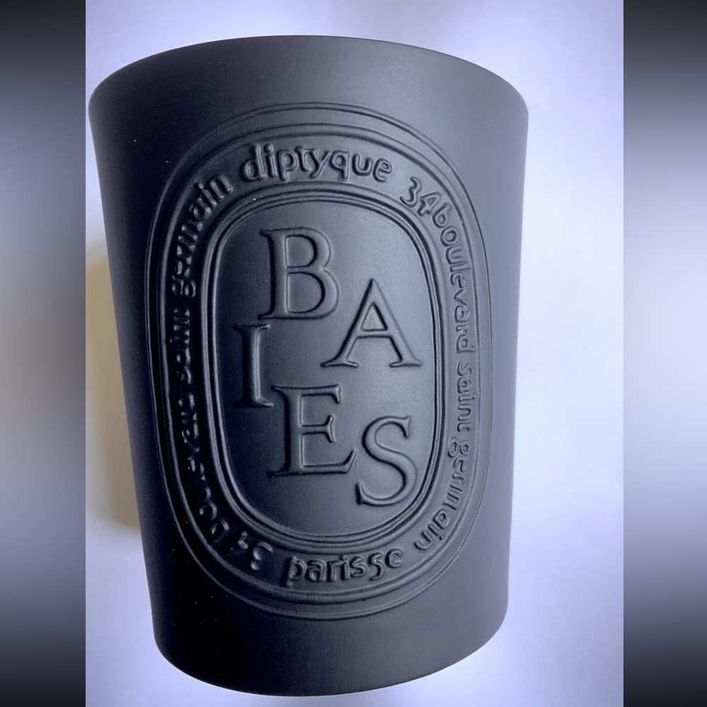 *Empty* Diptyque Baies Black Ceramic 600g Candle Jar